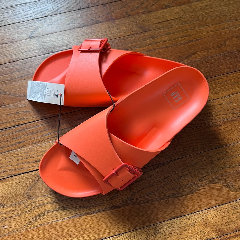Bright Orange Rubber Pool Slides